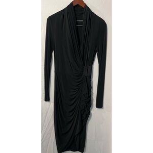 All saints Elegant Black Long Sleeve Dress